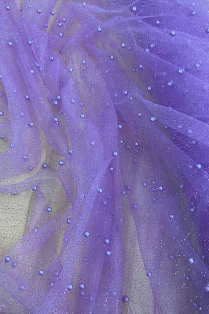 GLITER  MESH whit pearls
